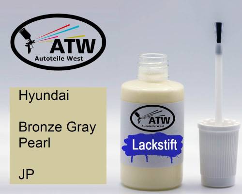 Hyundai, Bronze Gray Pearl, JP: 20ml Lackstift, von ATW Autoteile West.